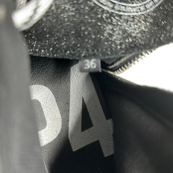 P448 Women's Denise Platform Sneaker Booties in Black Shimmer.  EU36/US 6-6.5 - Picture 11 of 11